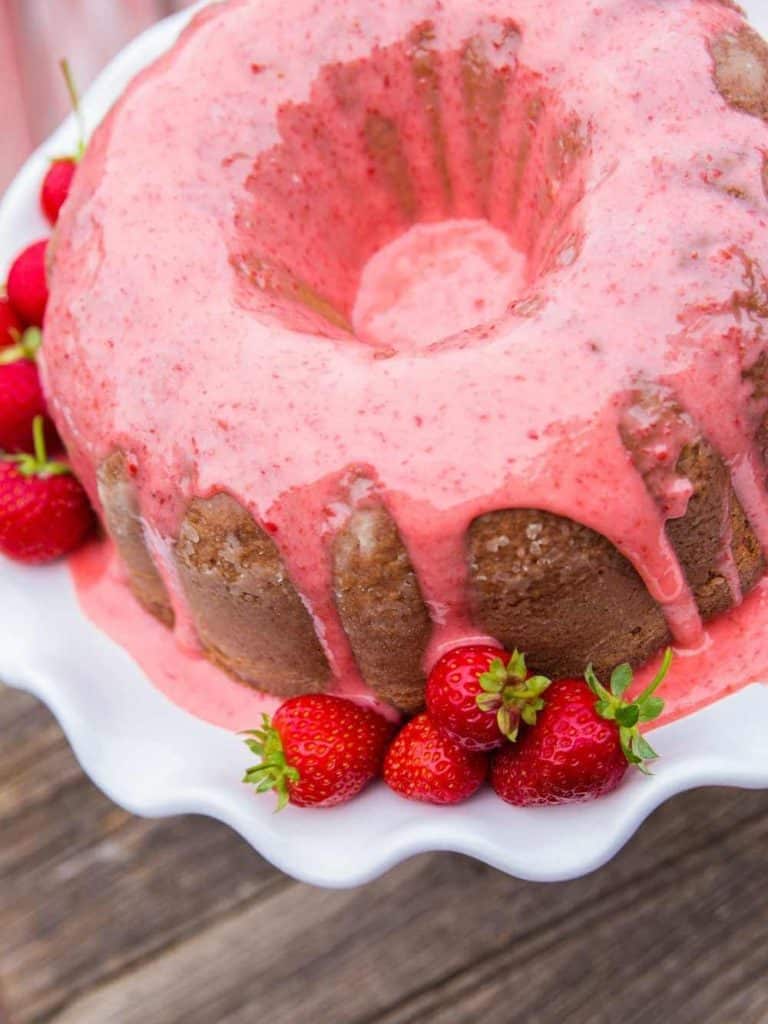 Strawberries And Cream Nothing Bundt Cake Recipe