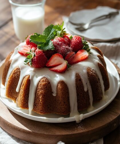 Strawberries And Cream Nothing Bundt Cake Recipe
