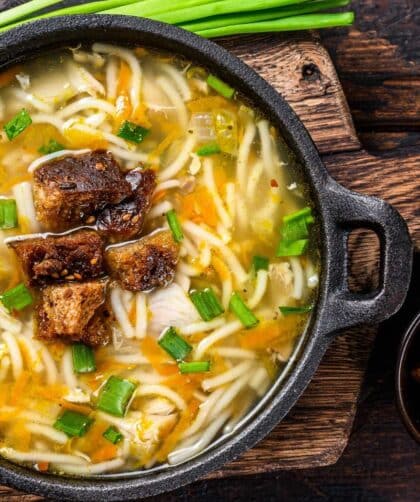 Jamie Oliver Asian Chicken Noodle Broth