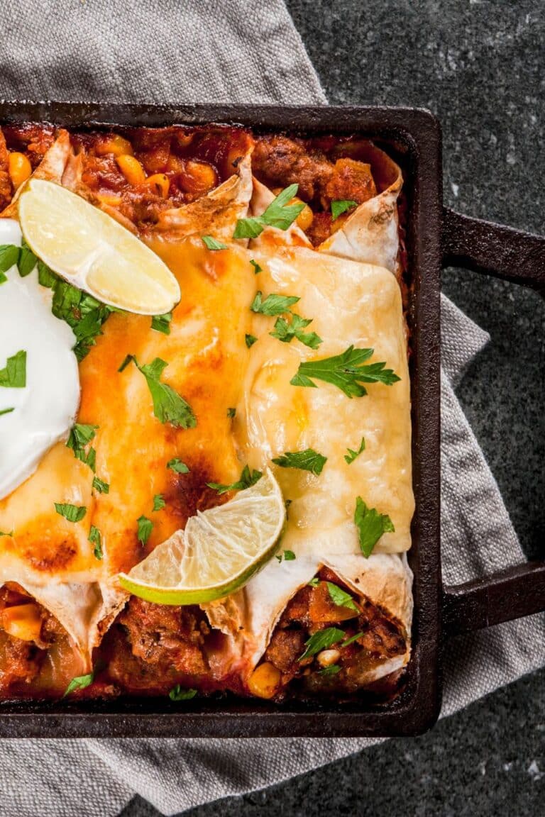 Joanna Gaines Beef Enchiladas - Delish Sides