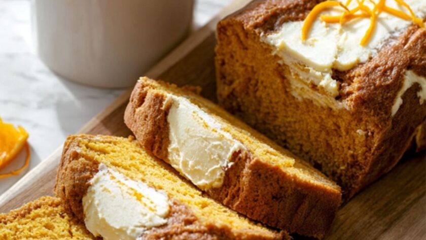 Joanna Gaines Pumpkin Cream Cheese Bread