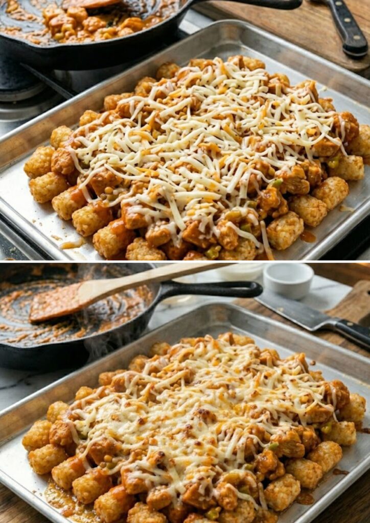 Pioneer Woman Buffalo Chicken Tater Tot Casserole