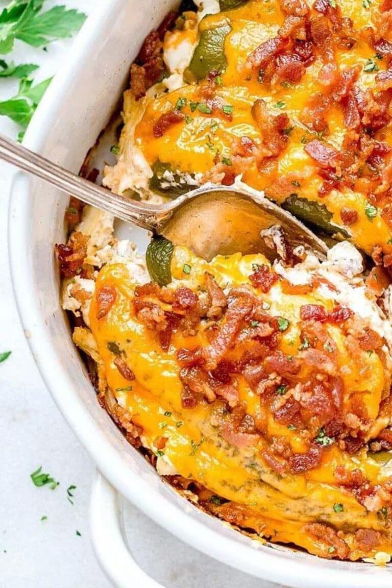 Pioneer Woman Jalapeno Popper Chicken Casserole - Delish Sides