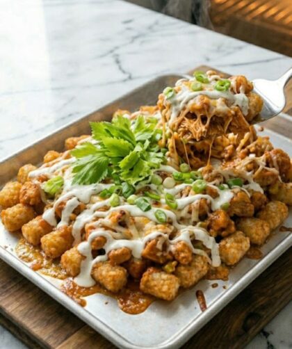 Pioneer Woman Buffalo Chicken Tater Tot Casserole