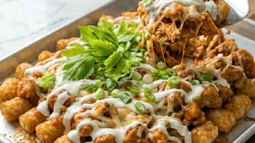 Pioneer Woman Buffalo Chicken Tater Tot Casserole