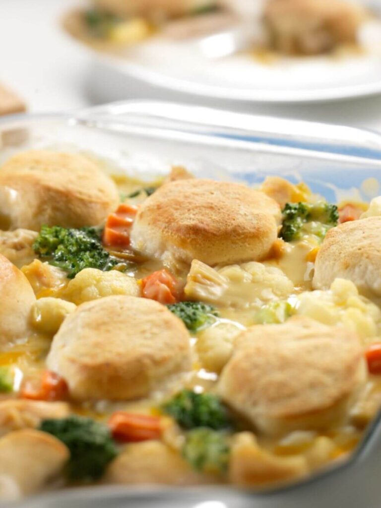 Pioneer Woman Chicken Biscuit Casserole - Delish Sides