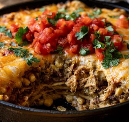 Pioneer Woman Green Chile Chicken Enchilada Casserole