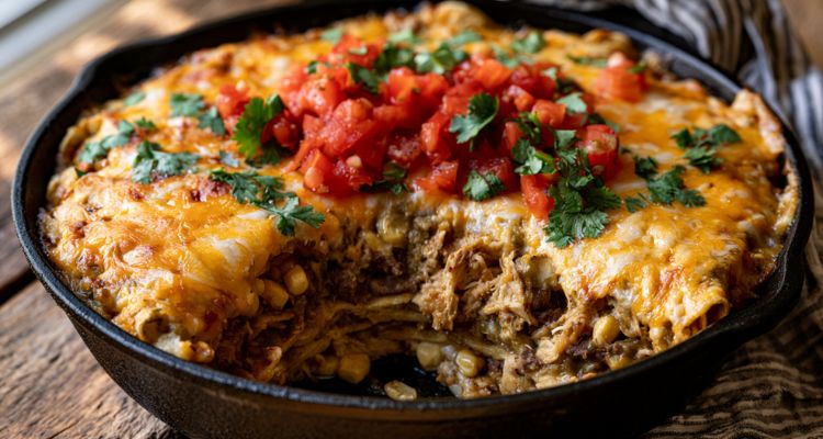 Pioneer Woman Green Chile Chicken Enchilada Casserole