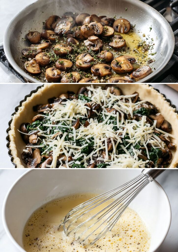 Pioneer Woman Spinach Mushroom Quiche