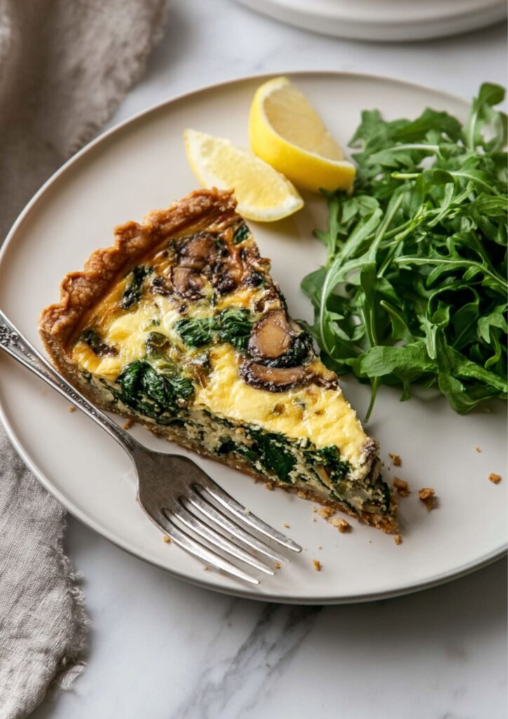 Pioneer Woman Spinach Mushroom Quiche