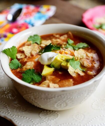 Pioneer Woman Slow Cooker Chicken Tortilla Soup