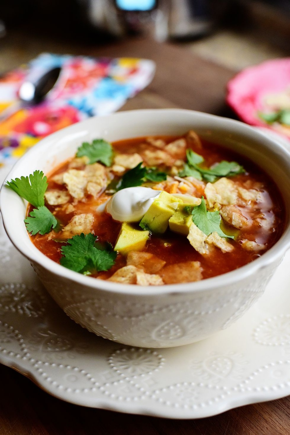 Pioneer Woman Slow Cooker Chicken Tortilla Soup