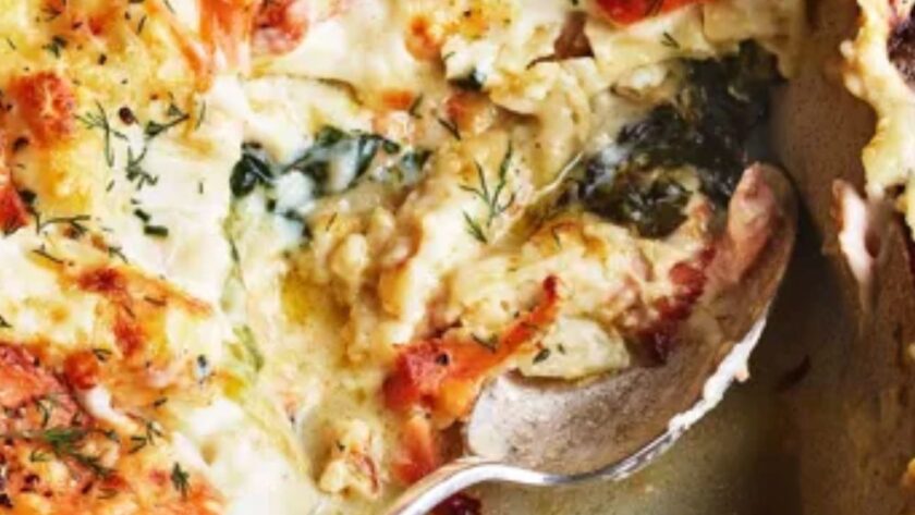 Jamie Oliver Salmon And Spinach Lasagne