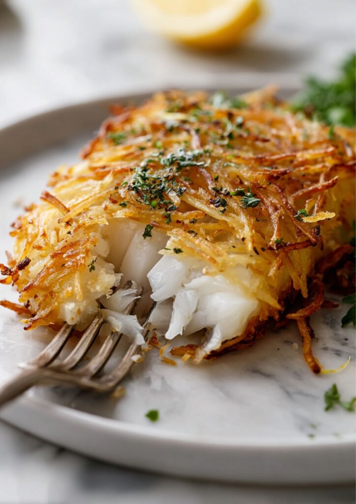 Gordon Ramsay Potato Crusted Fish