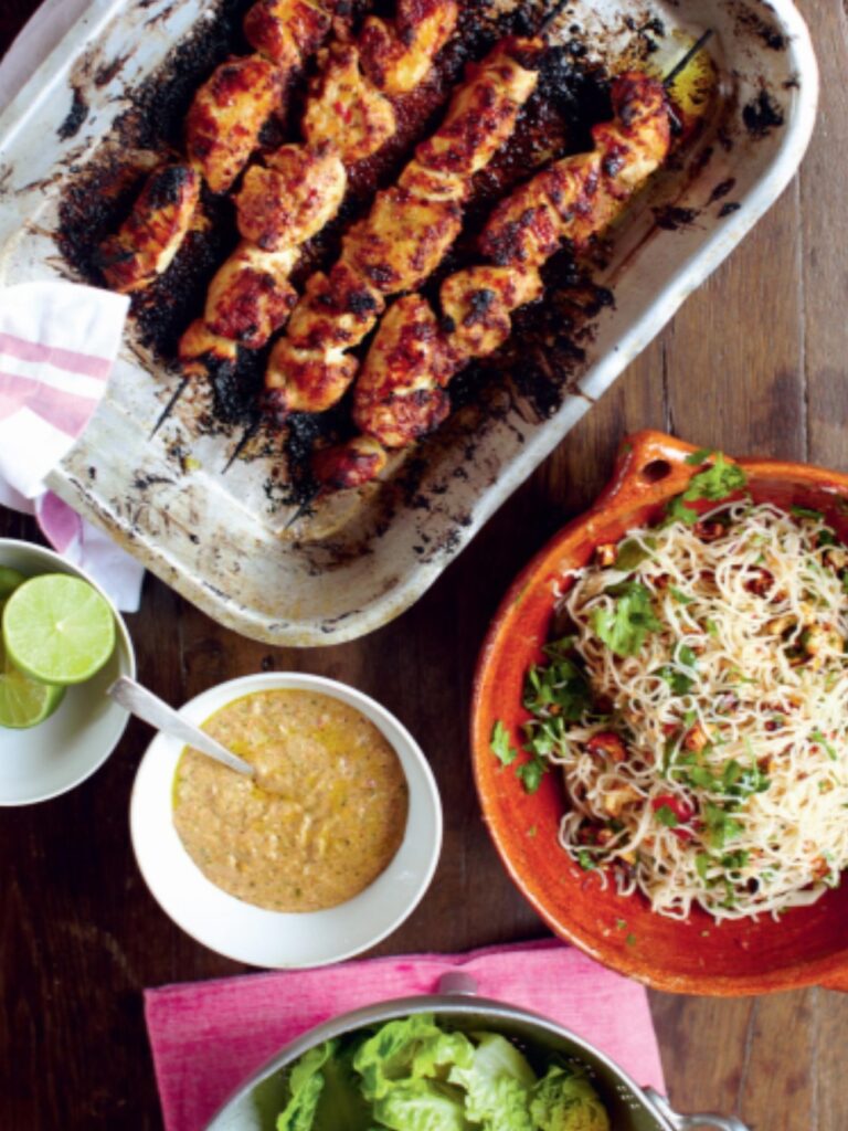 Jamie Oliver Satay Chicken Skewers