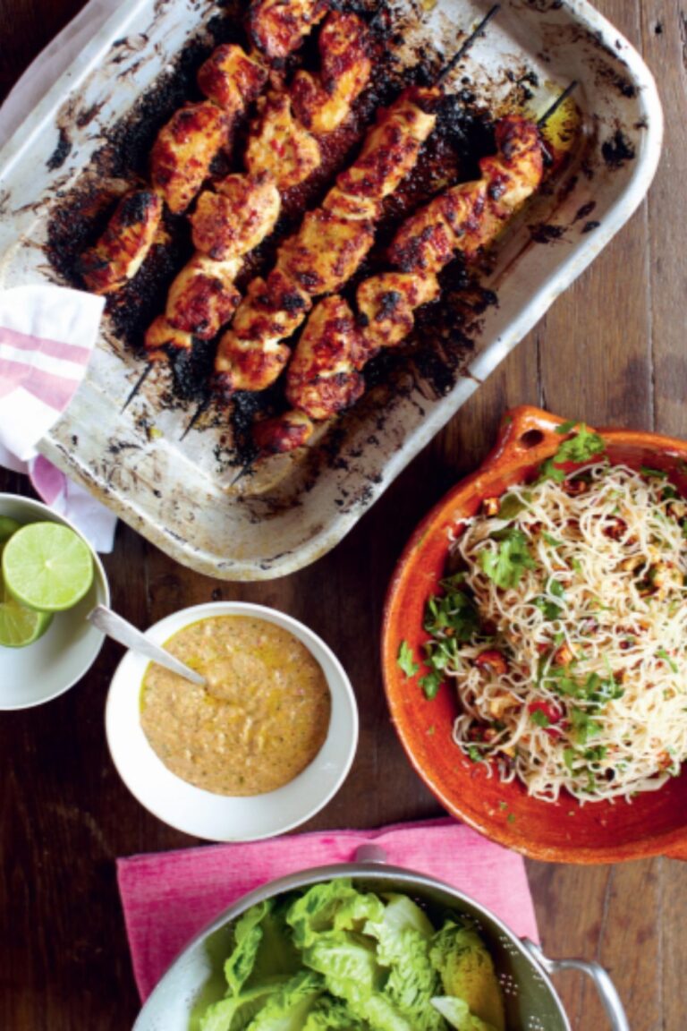 Jamie Oliver Satay Chicken Skewers - Delish Sides