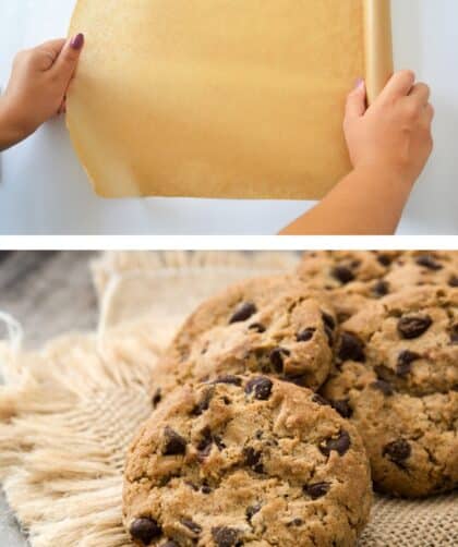 accidentally baked cookies on wax paper