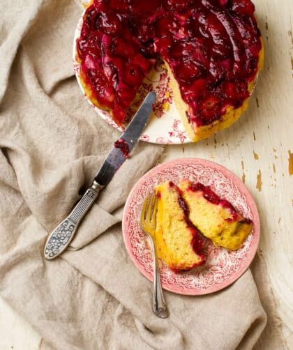 Jamie Oliver Upside Down Plum Cake