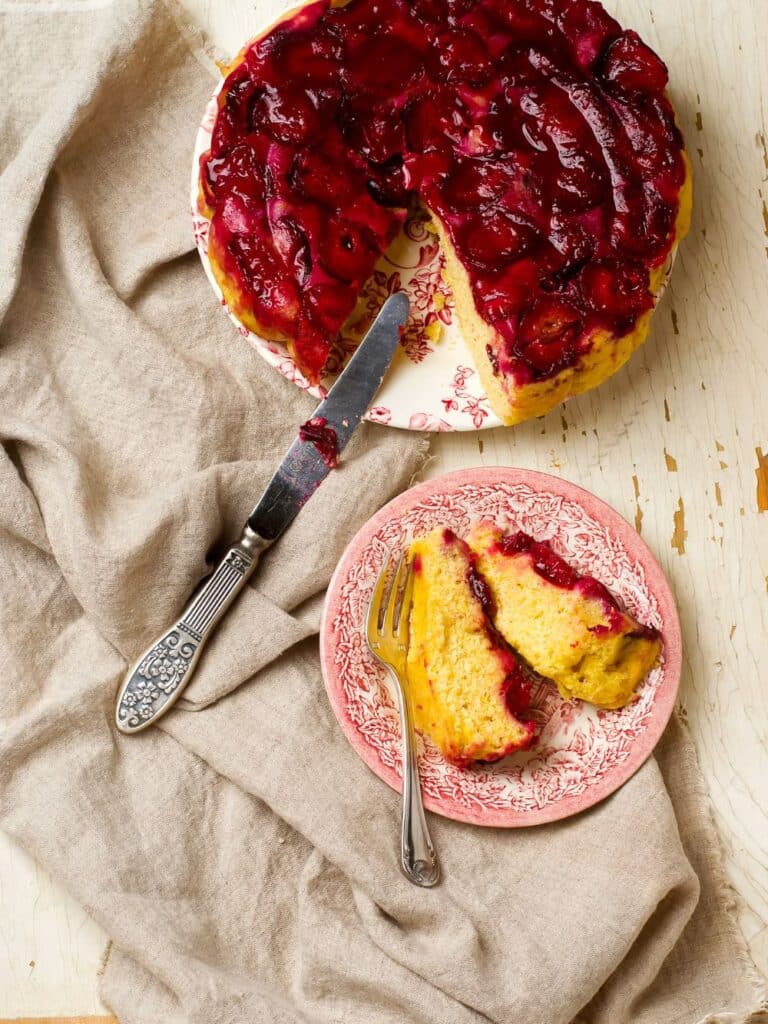 Jamie Oliver Plum Upside Down Cake