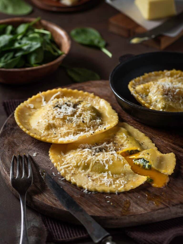 Gordon Ramsay Egg Yolk Ravioli