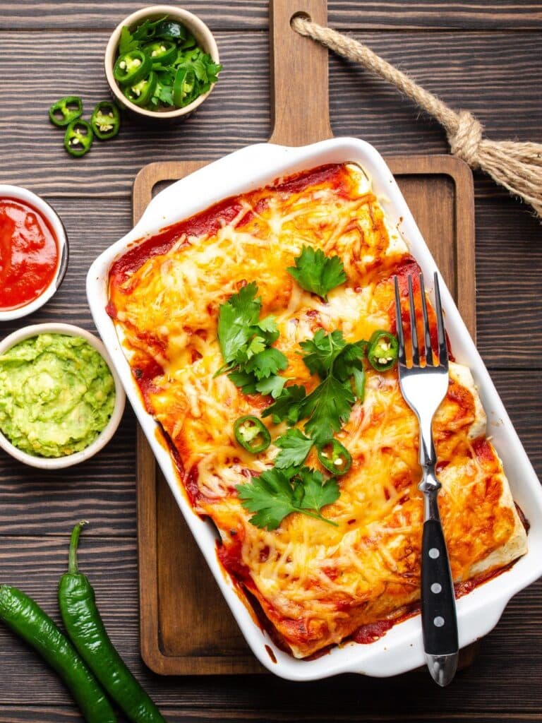 Chicken Thighs Enchiladas