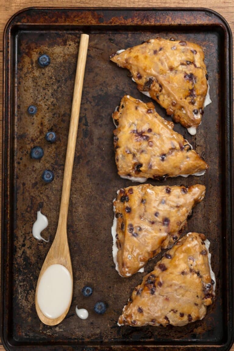 Ina Garten Blueberry Scones With Lemon Glaze - Delish Sides