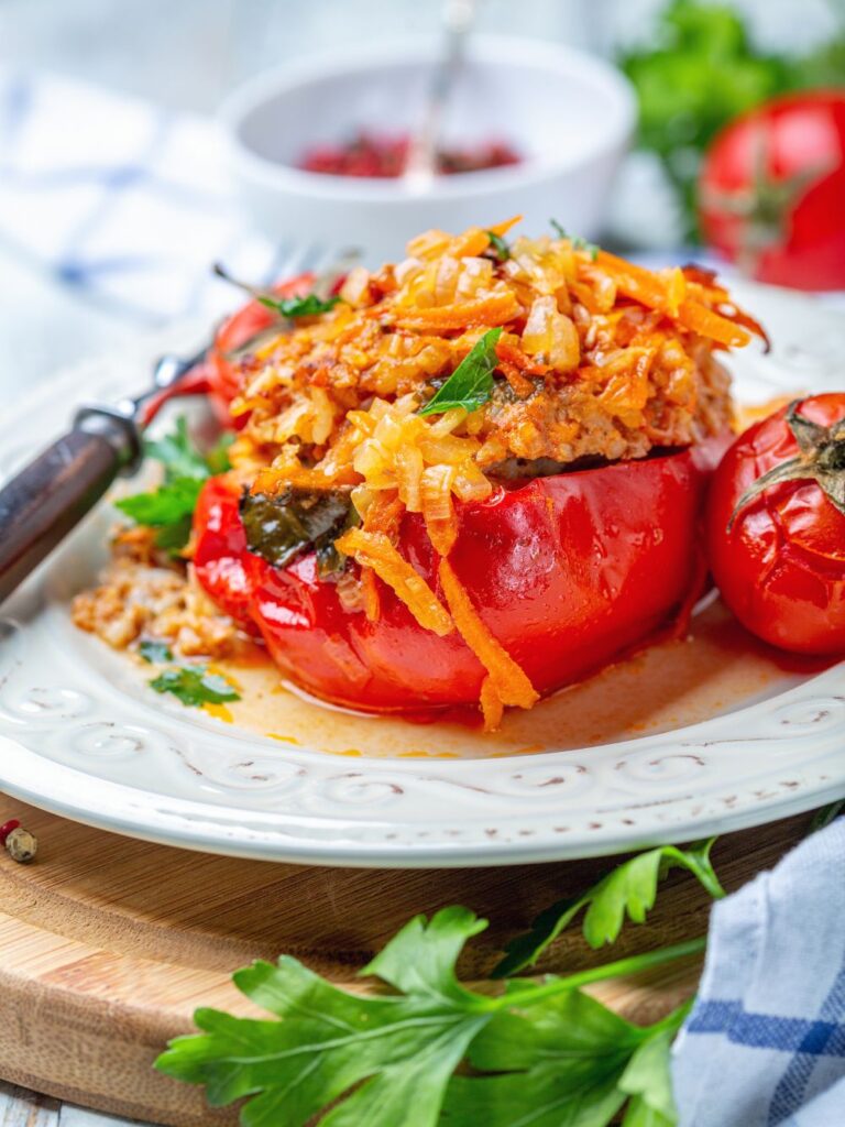 Jamie Oliver Stuffed Red Peppers