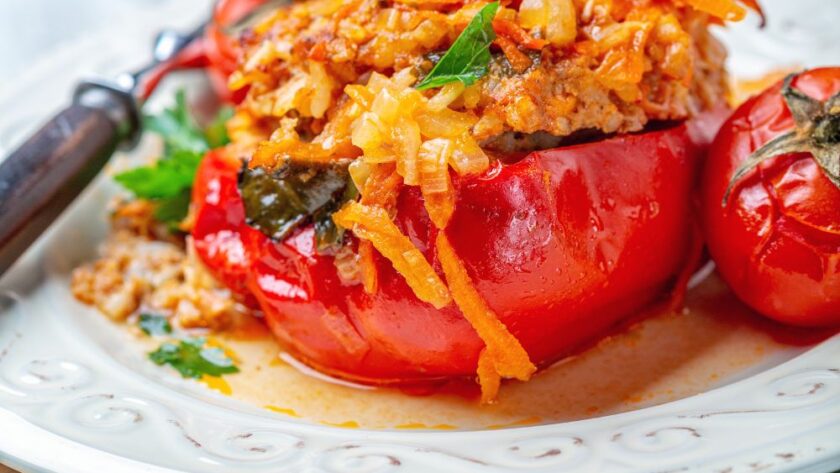 Jamie Oliver Stuffed Red Peppers - Delish Sides