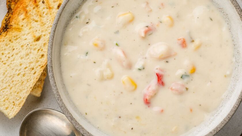 Bobby Flay Crab Corn Chowder