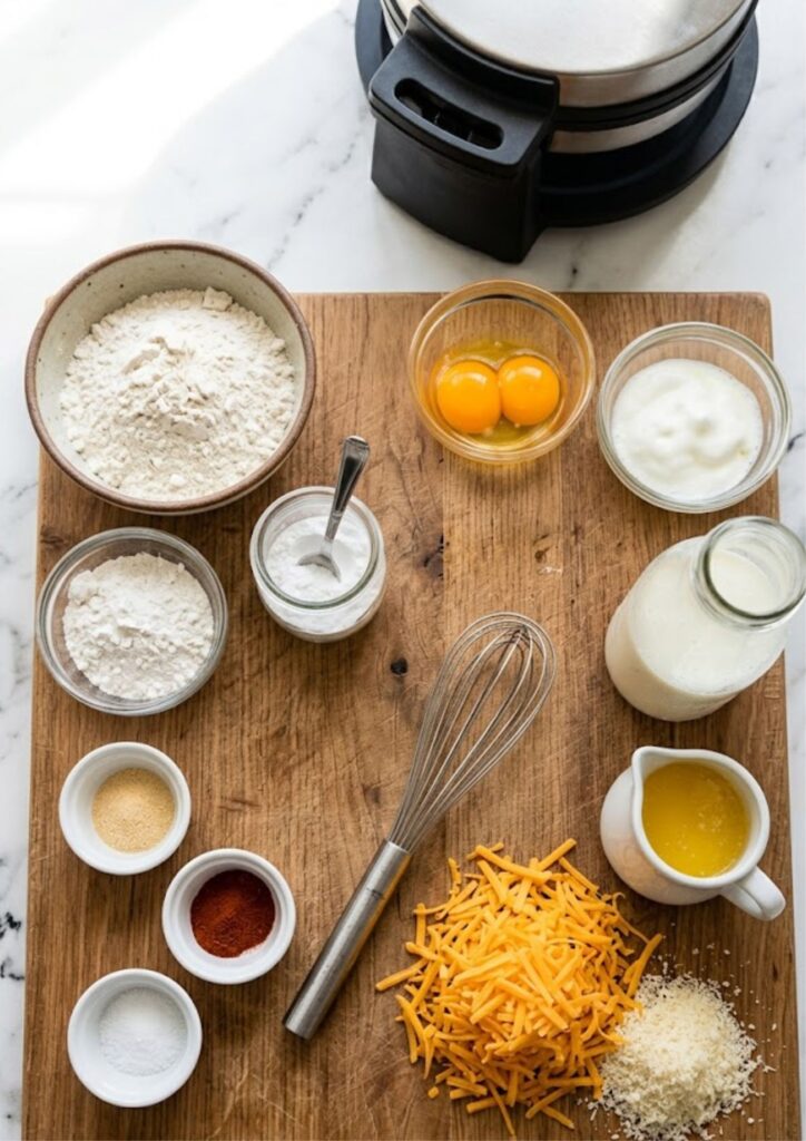 Bobby Flay Cheddar Waffles