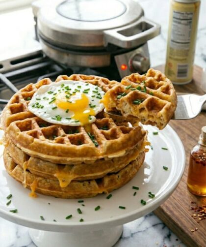 Bobby Flay Cheddar Waffles