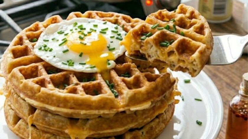 Bobby Flay Cheddar Waffles