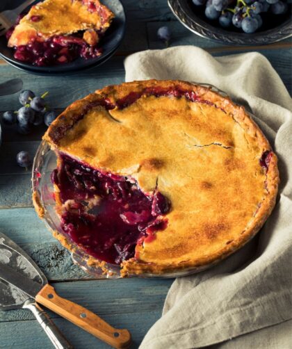 Alton Brown Grape Pie