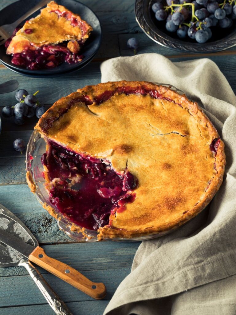 Alton Brown Grape Pie