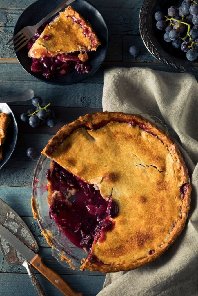 Alton Brown Grape Pie