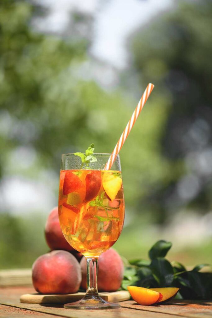 Bobby Flay Peach Sangria