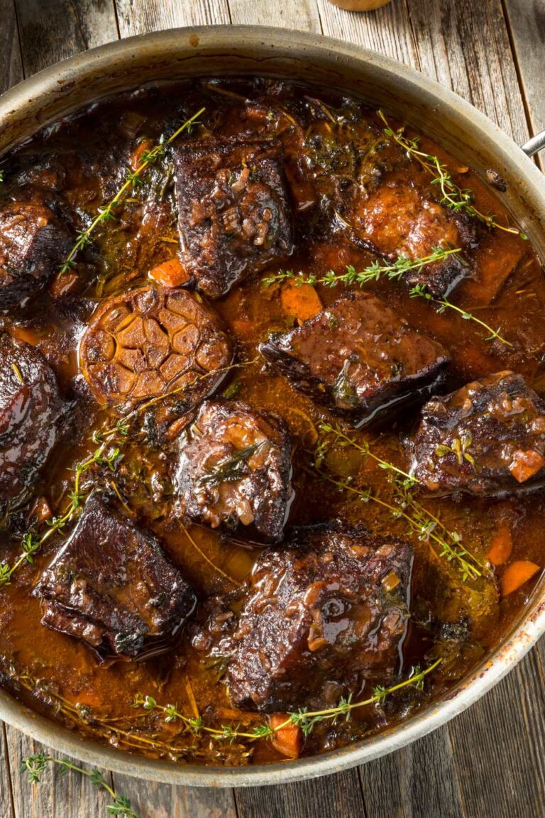 Julia Child Braised Short Ribs - Delish Sides