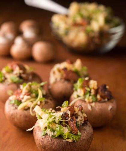 Julia Child Stuffed Mushrooms