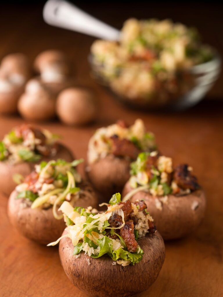 Julia Child Stuffed Mushrooms