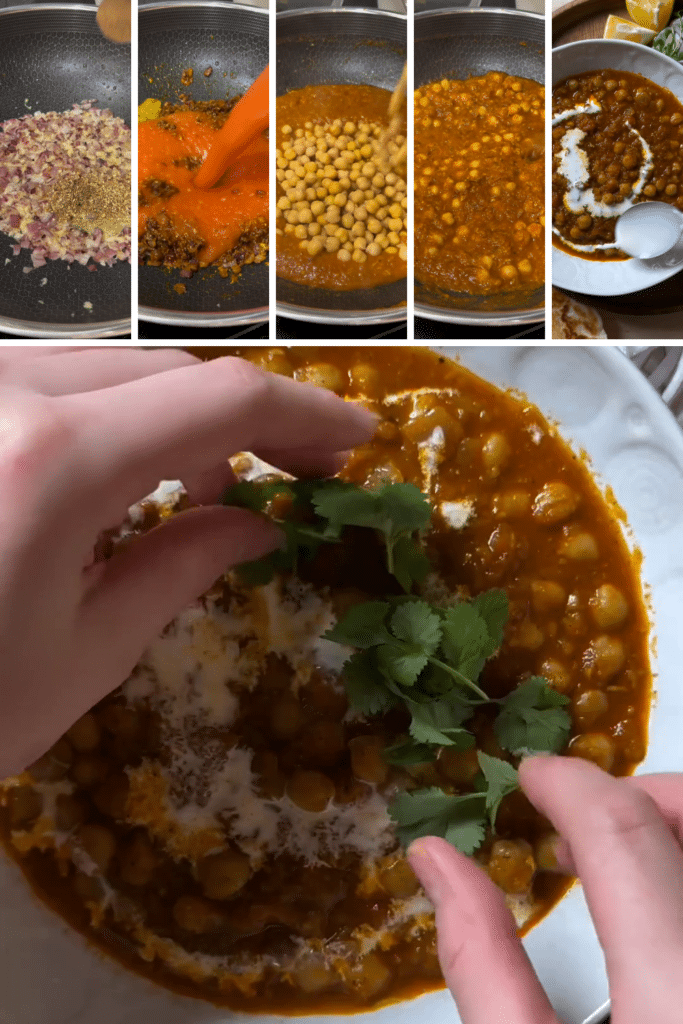 Chana Masala Cooking Instructions