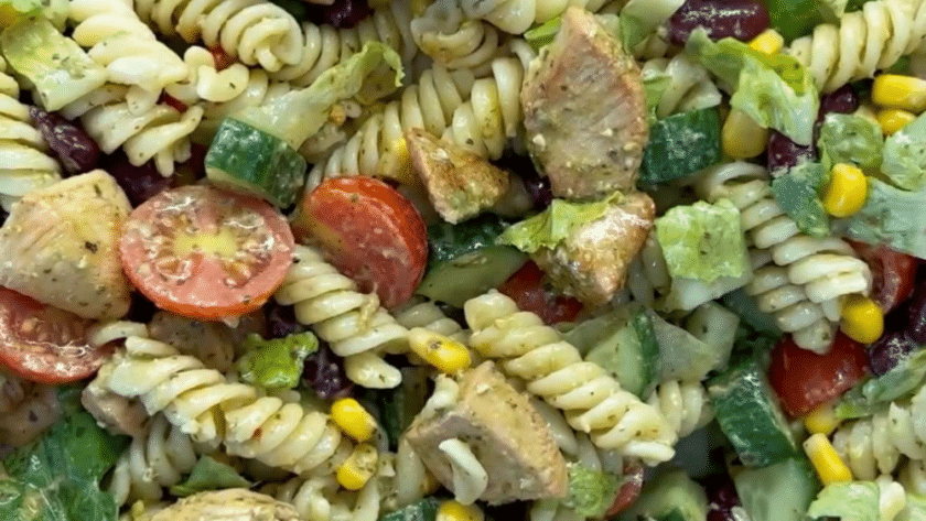 The Best Pesto Pasta Salad