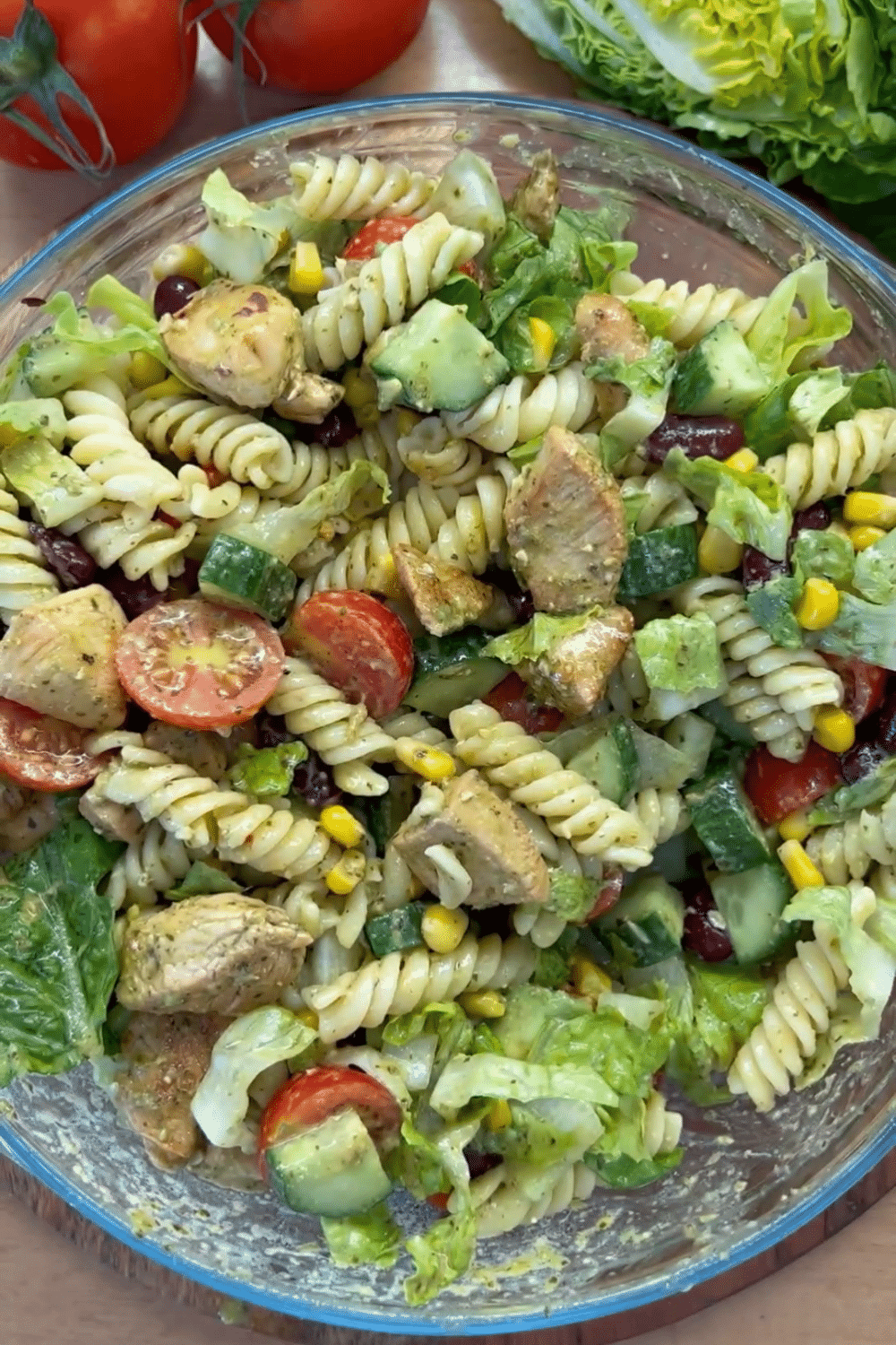 The Best Pesto Pasta Salad