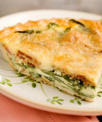 Paula Deen Bacon Spinach Quiche