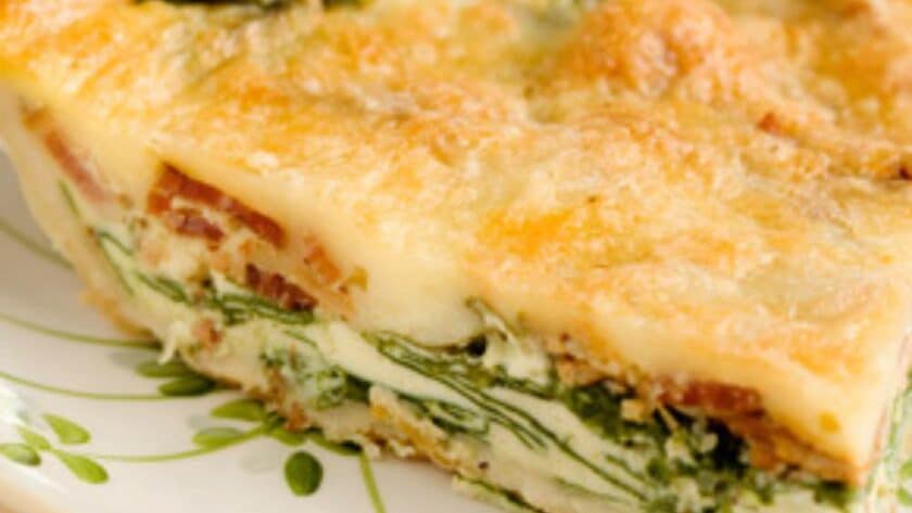 Paula Deen Bacon Spinach Quiche