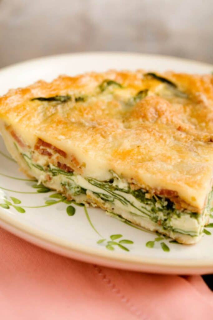 Paula Deen Bacon Spinach Quiche