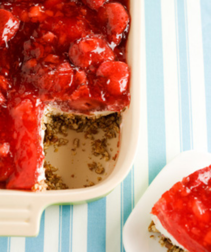 Paula Deen Strawberry Pretzel Salad