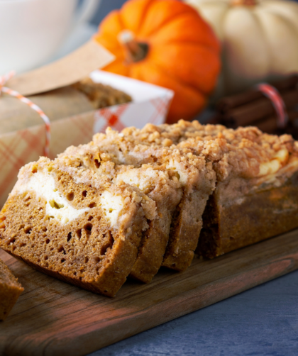 Joanna Gaines Pumpkin Cream Cheese Bread