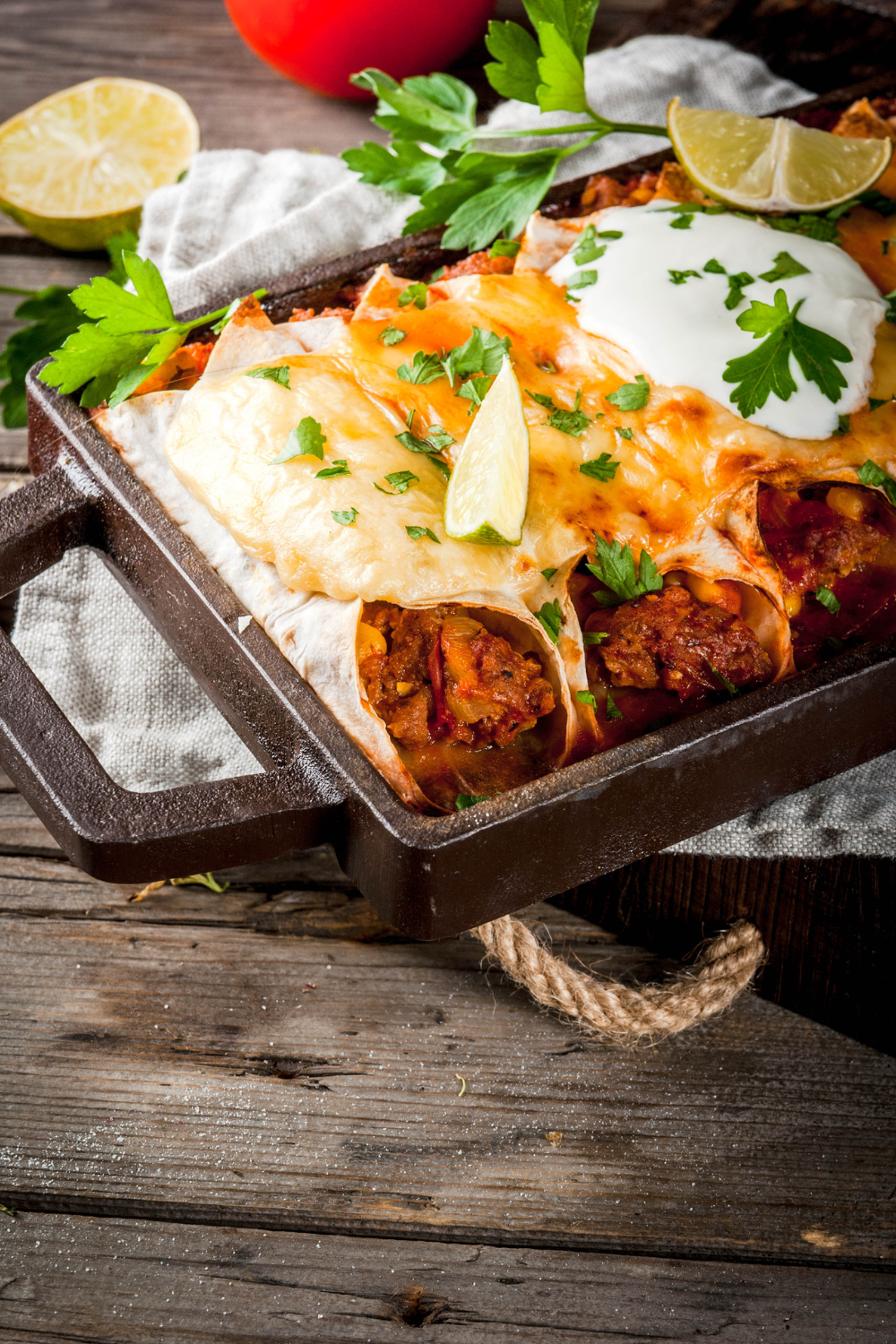 Joanna Gaines Beef Enchiladas