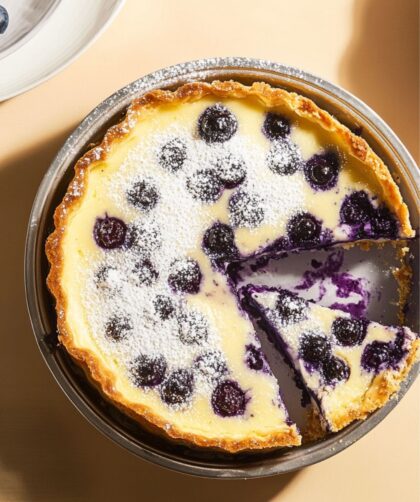 Julia Childs Blueberry Clafoutis