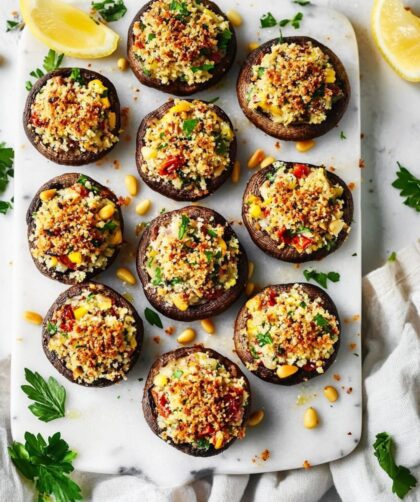 Julia Child Stuffed Mushrooms